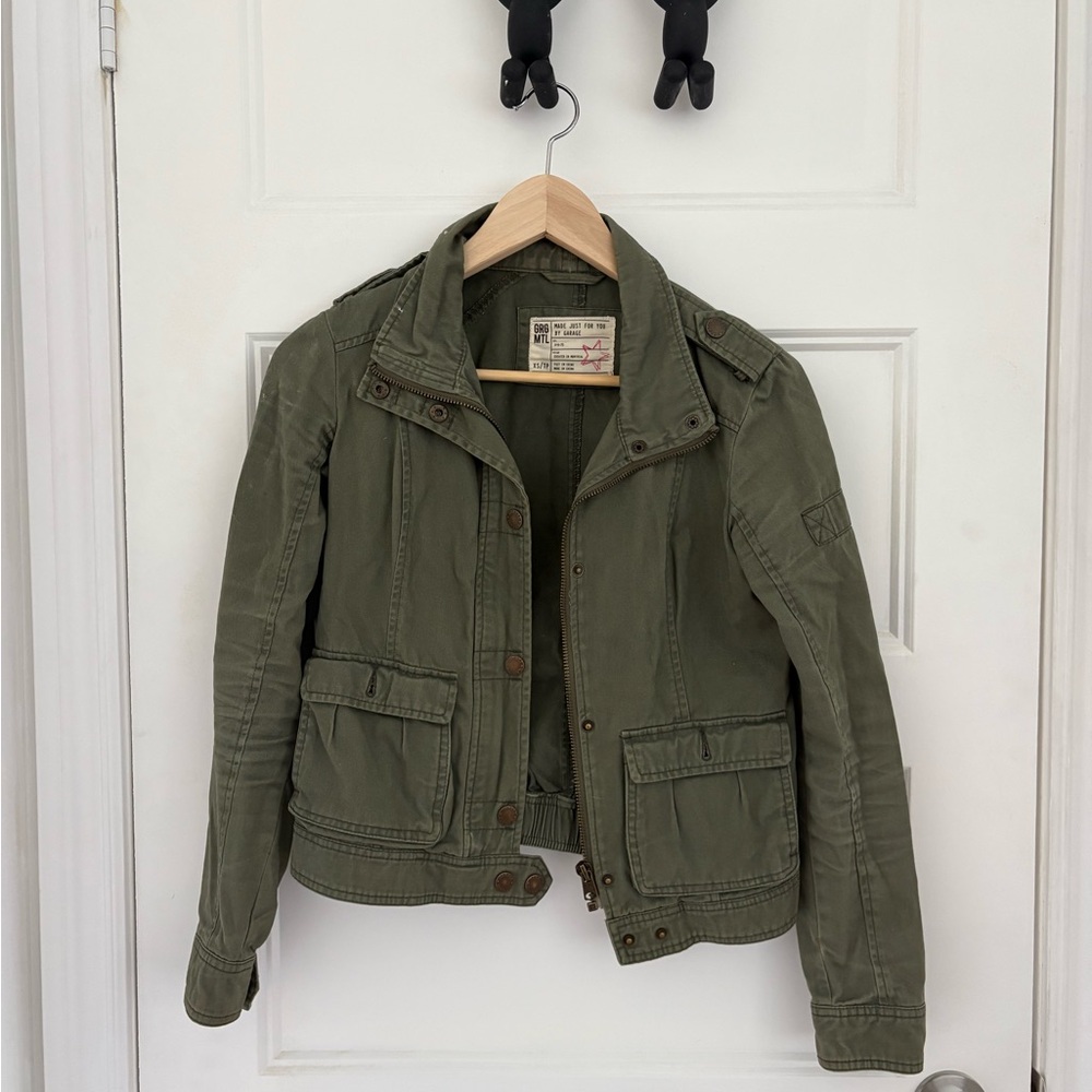 Green army jacket xsmall